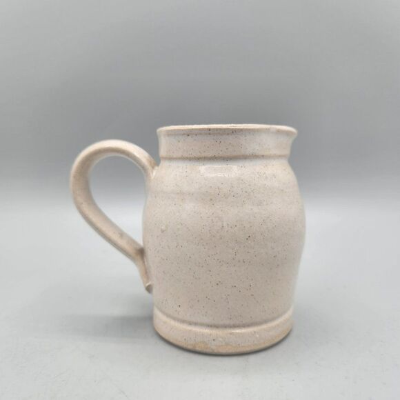 Vintage Pinewood Valley Pottery Creamer Blue Heart Stoneware 3” Glazed - Picture 3 of 9